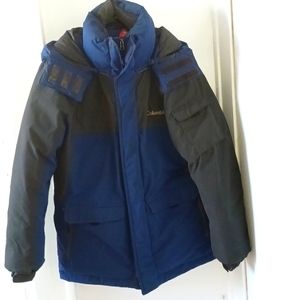 Columbia men's size medium winter coat in Blue and Gray